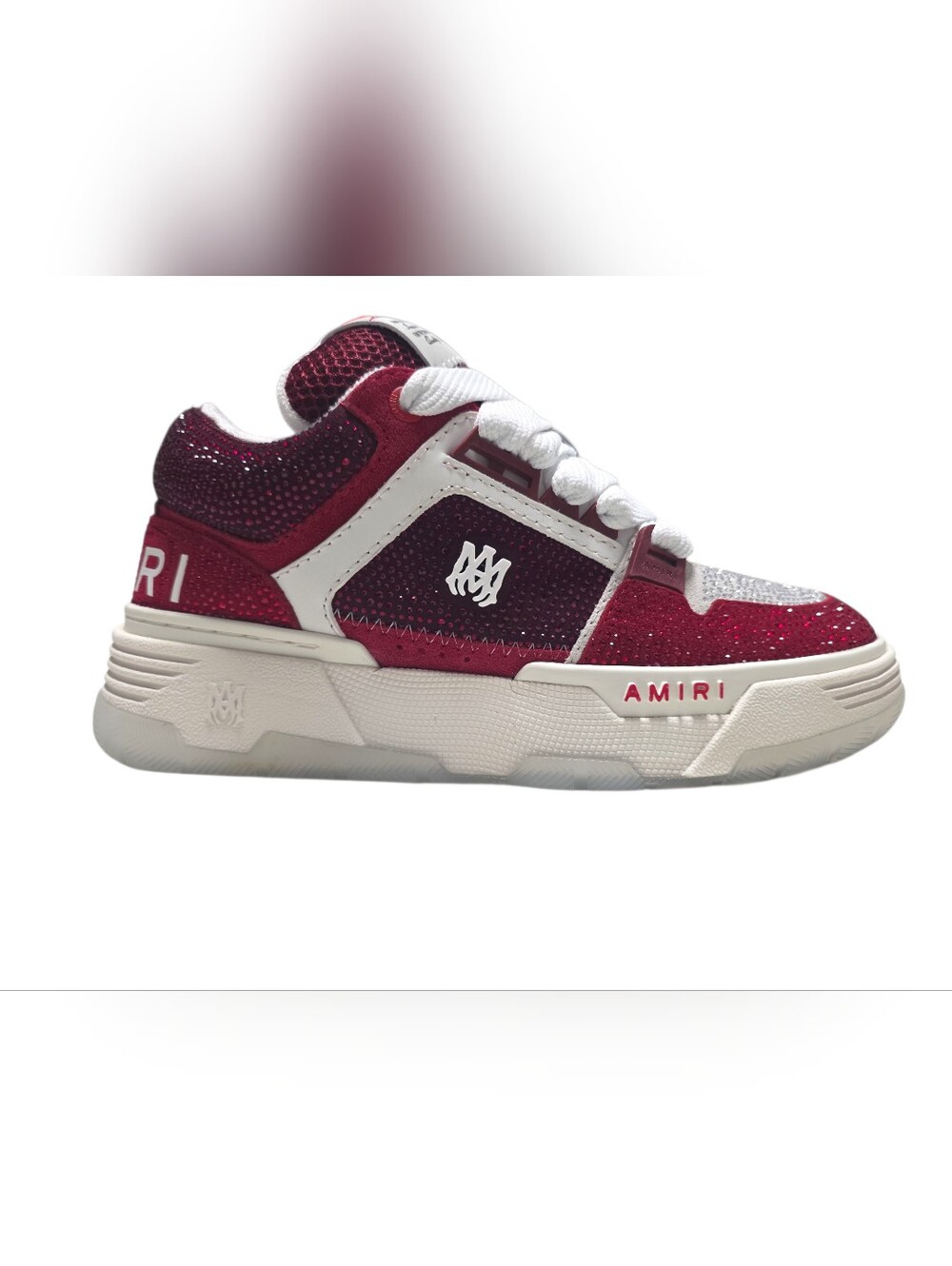 AMIRI Crystal MA-1 Sneakers Red Sz 41